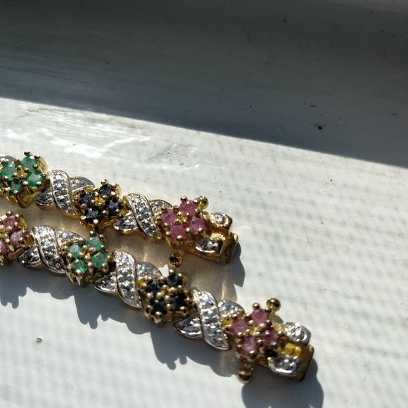 Gemstone Bracelet x 2, with tiny Diamond accents, from Macy's - Picture 5 of 10